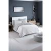 Parure de lit - 1 housse de couette 220 x 240 cm + 2 taies d'oreiller 60 x 60 cm - 65% coton, 35% polyester - Gris