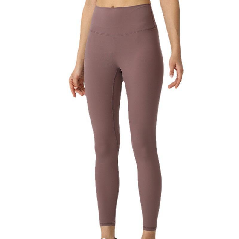 High-Waist Nude Feel Butt Lift Brushed Yoga Leggings, Peach Fitness Pants for Women