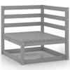 Vidaxl 9-Cz. Garden Lounge Furniture Set, Grey, Pine