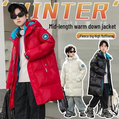 2025 Jungen Winter Daunen Baumwollwattierte Jacke - Mittel bis Groß Kinder