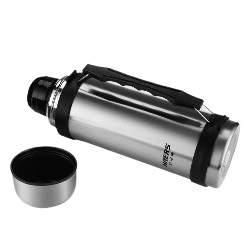 Haers Isolerad Resemugg i Rostfritt Stål - Portabel Termos med Stor Kapacitet för Varma Drycker