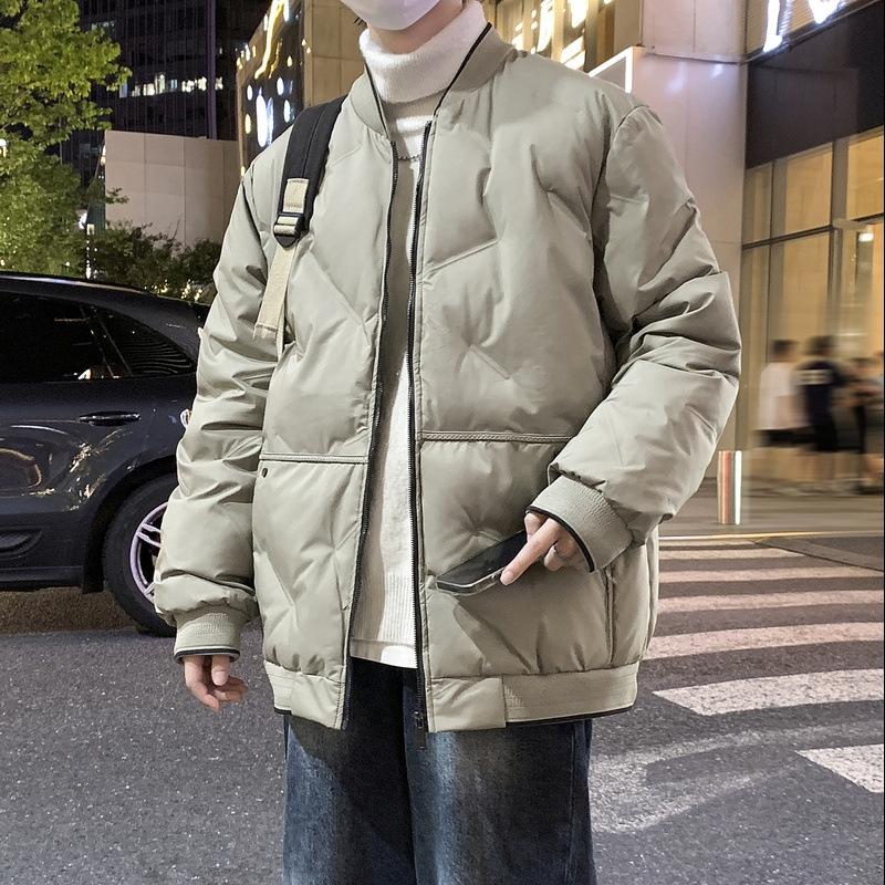 Large Size Cotton Clothing Men's Winter Loose Baseball Collar Thickened Couple Paragraph Cotton Jacket Thickened Warm Fashion Casual Jacket