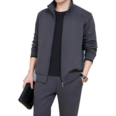 Traje deportivo para hombres de mediana edad y ancianos primavera y otoño suéter de ocio de mediana edad ropa deportiva conjunto de dos piezas