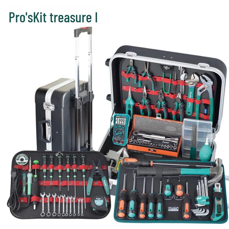 Профессиональный набор инструментов для ремонта Pro sKit из 89 предметов PK-15308HM с вилкой CN (адаптер в комплекте)