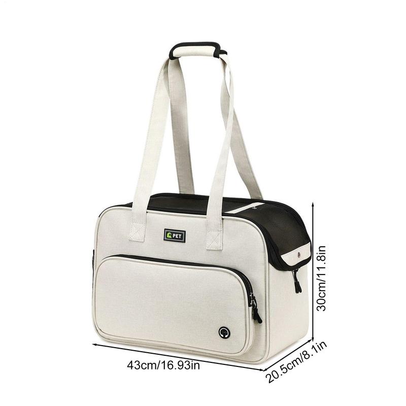 Dog Carrier Bag Breathable Mesh Tote with Strap Ventilated Dog Purse Carrying Bag for Daily Shopping Walking Park Outing Picnic