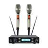 Dual UHF Wireless Microphones for Stage, Home, KTV, and Outdoor Speaker Performances