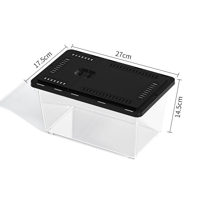 

Прозрачный настольный экологический аквариум для черепах с крышкой - идеально подходит для гостиной и небольших рыб