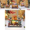 Christmas Creative Rotating Hamburger Music Box Decoration With Light For Kids And Holiday Decor
