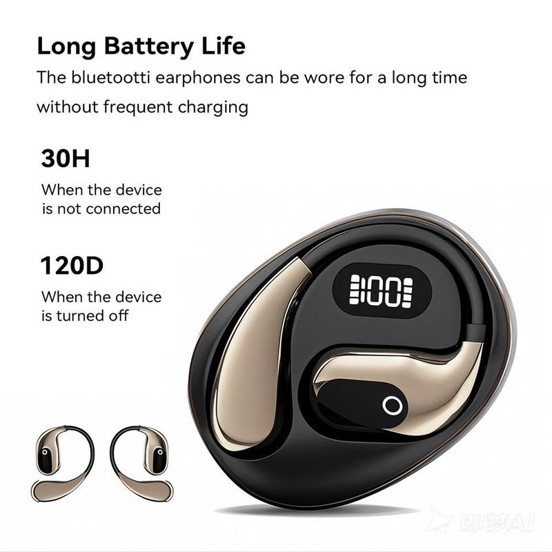 Smart Bluetooth Wireless Headphones 144 Languages Real Time Translator AI HiFi Travel Earbuds Low latency ENC Business Earphone