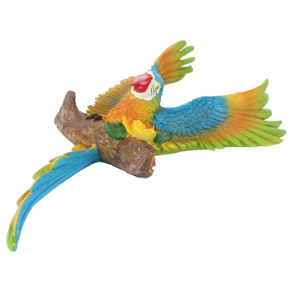 Outdoor Hanging Parrot Decor Resin Sculptures Parrot Statues Durable Parrot Sculptures Ornament for