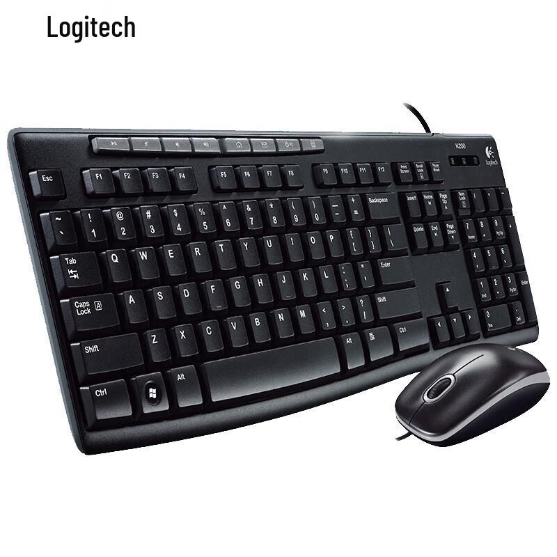 

Logitech MK200 Wired Keyboard and Mouse Combo