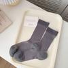 Female Summer Thin Style Breathable Pure Color All Kinds of Vertical Grain Boneless In The Tube Ice Ice Pile Socks