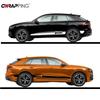 2 Pezzi Adesivi Laterali Vita Carrozzeria Auto Striscia Lunga in Vinile Portiera Decalcomanie Impermeabili per Accessori Decorazione Carrozzeria Auto