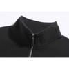 Trendy Shaker Standing Collar Semi-Zip Long Sleeve Sweatshirt Casual Solid Color Men Moisture Wicking Comfortable Fit Skin-friendly Breathable Tops
