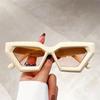 Cat Eye Oversized Sunglasses Gradient for Women Fashion Retro Stylish Trend Brand Design Outdoor Party Shades Eyewear
