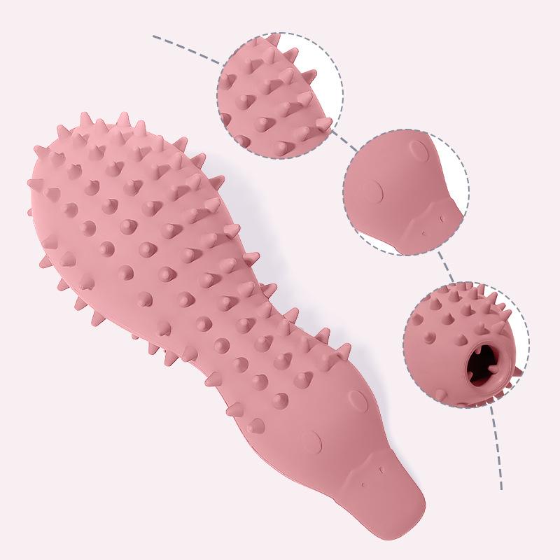 Interactive Classic BPA Free Puppy Chew Toys for Large/Medium Breed Dogs-Teeth Cleaning Food Grade Silicone Dog Toy