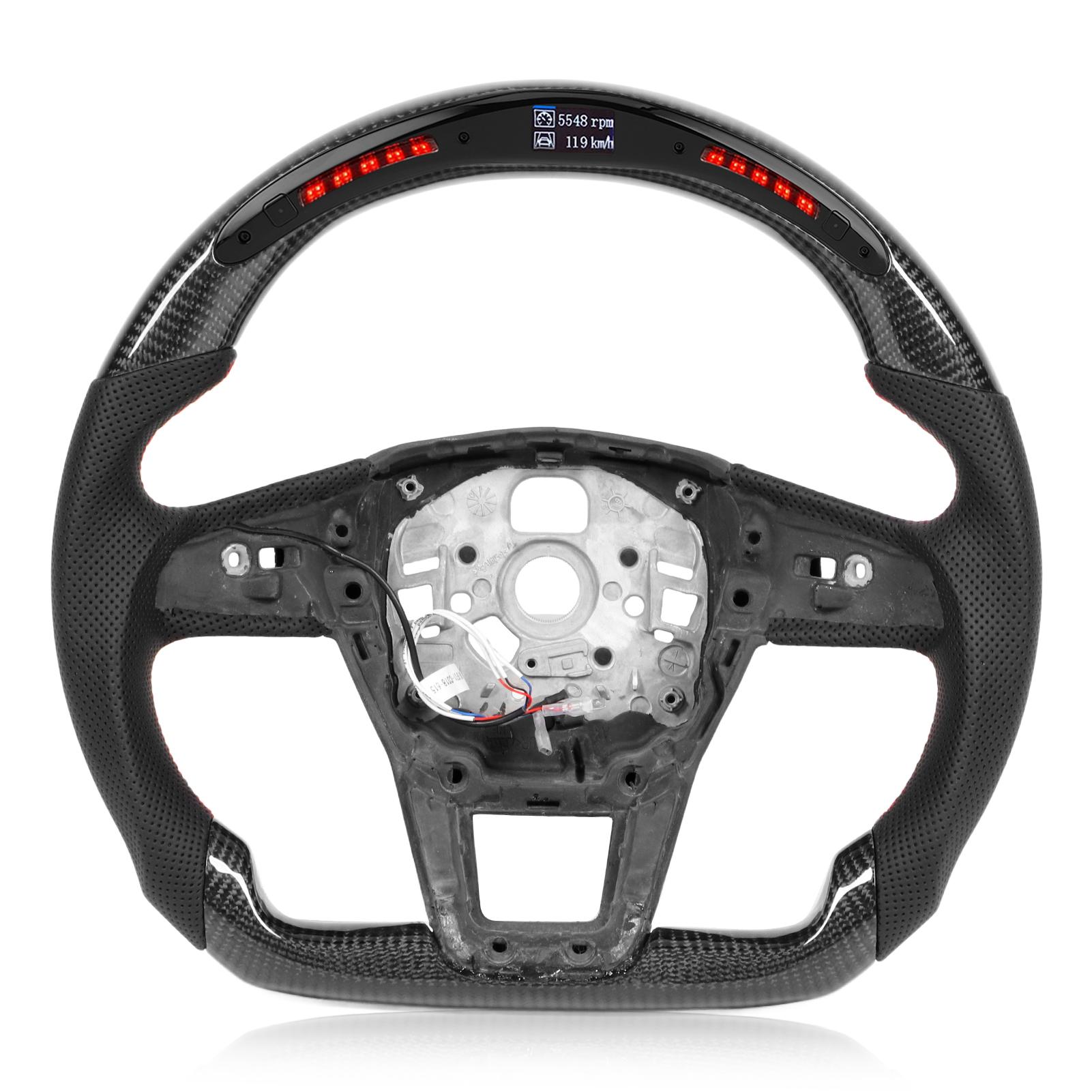 

Светодиодный дисплей со светодиодной подсветкой из углеродного волокна для замены рулевого колеса для C8 A6 S6 RS6 A7 S7 RS7 2019+