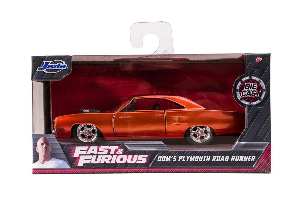 Jada Toys Fast & Furious Series 1/32 F&F Plymouth Road Runner Orange Metallic (Dominic) Finished Product