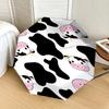 Cute Cow Print Automatic Folding Umbrella - Portable 3-Fold Design with Iron Frame, Perfect for Fans, Travelers, Daily Use, and Gifts!112515