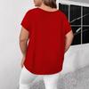 Zomer Nieuwe Casual Elegante Blouse met Kruisbanden Mode Casual Top Grote Maat Effen Kleur Zoet V-hals Uitgesneden Overhemden Korte Mouw Basis Kleding