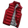 Men  Winter Coat Padded Cotton Vest Warm Hooded Thick Vest Tops Jacket