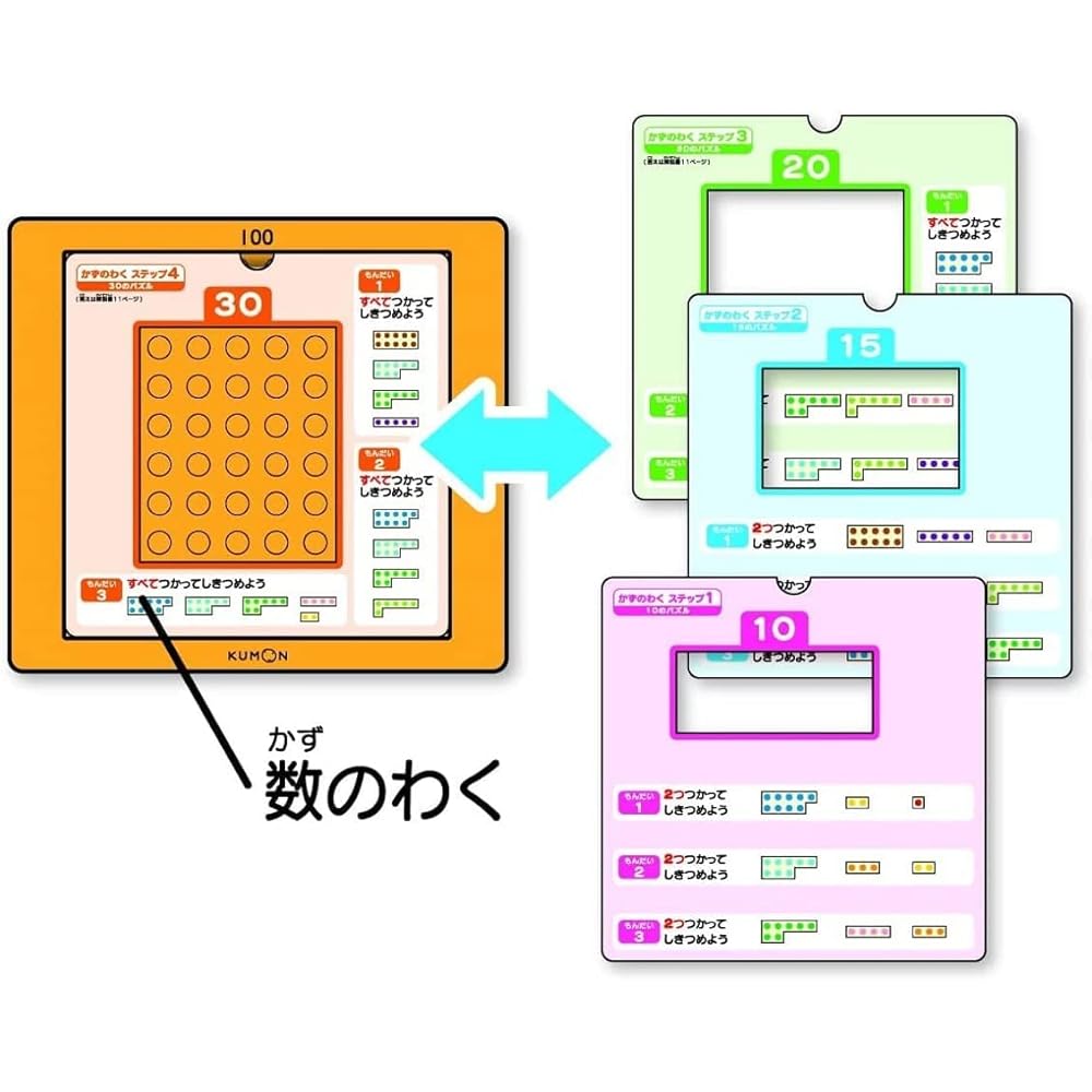 Kumon Publishing Pikkuri Shikitsume Number Puzzle 100 Educational Toy for Ages 3 and Up