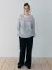 Etmont Nordic Round Knit Pullover, Light Gray