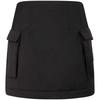 Minimalist Label Zipper Large Pocket A-Line Quilted Casual Skirt Women Skirts J222620