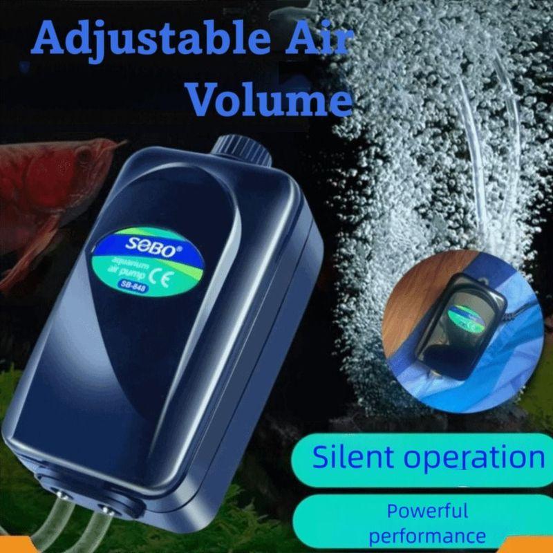 Ultra Silent Aquarium Air Pump Low Noise Air Compressor Aerator 220v Fish Tank Oxygen Air Pump Silent Operation 3.5/4/12W
