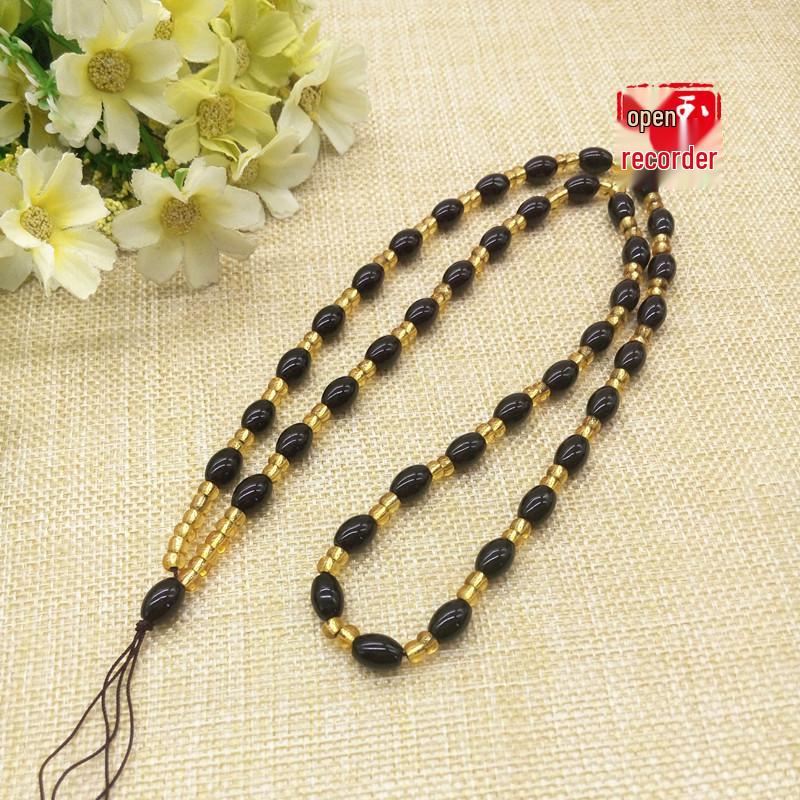 Handwoven Unisex Beaded Necklace Rope for Jade Pendant