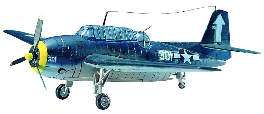 Doyusha 1/72 scale US Navy Torpedo Attack Aircraft TBF-1 "Avenger" Plastic Model