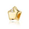 Perline Charm Oro Scintillante Pendenti Originali Europei Snake Fit Bracciale in Rame Collana Perline Per Gioielli Fai da Te Regalo Donna