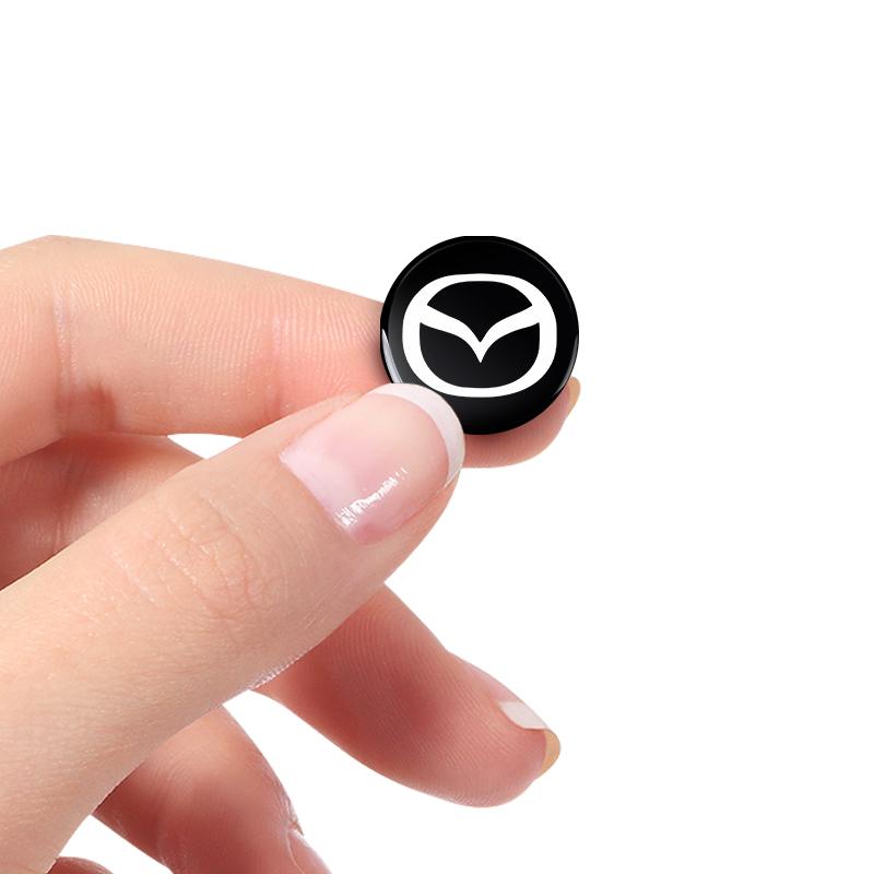 14mm Car Key Emblem Stickers Auto Control Key Logo Accessories For Mazda 3 6 CX5 2 CX3 CX9 MX5 RX8 Axela Demio MS CX5 2 Axela Demio Atenza MS GH BK MP
