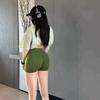 VIONA Sexy Seamless Hip Fitness Sports Three-point Pants High Waist Plus Size Belly Tuck High Elastic Peach Hip Pants Women