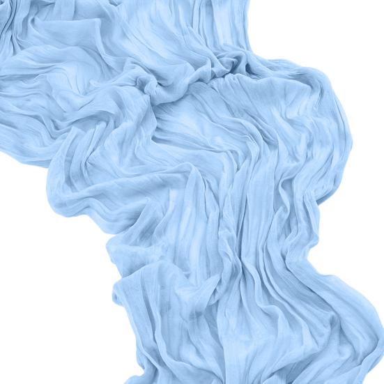 Cheesecloth Table Runner Wrinkled Boho Table Runner 6ft 10ft 13ft Rustic Farmhouse Table Runner for Wedding Engagement Bridal Shower Party Decoration