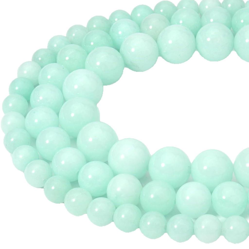 Myanmar Jade & Chalcedony Beads Bracelet DIY Jewelry Accessories