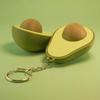 3D Tištěná Klíčenka s Avocado Clickerem Tlačítko na Dekompresi Klíčenka Fidget Hračka pro Pracovníky Doma i v Kanceláři Úzkost Úleva od Stresu Stolní Hračka