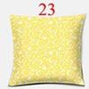 Bright Yellow Simple Geometric Series Pillow Gift Home Office Decoration  Bedroom Sofa Car Cushion Cover