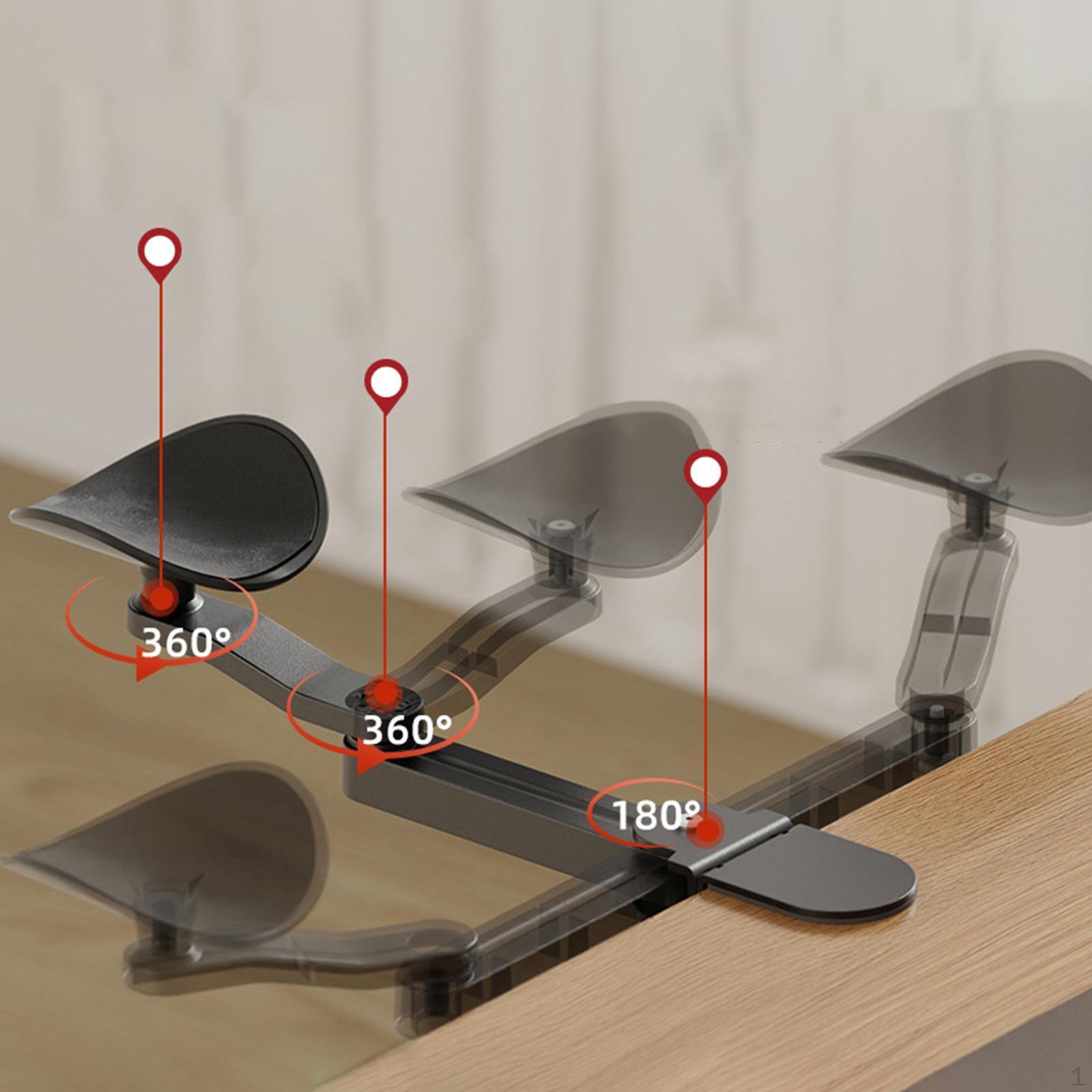 

Подставка для подлокотника стола, удлиненная, для тяжелых условий эксплуатации, удлинительная платформа для стола чёрный