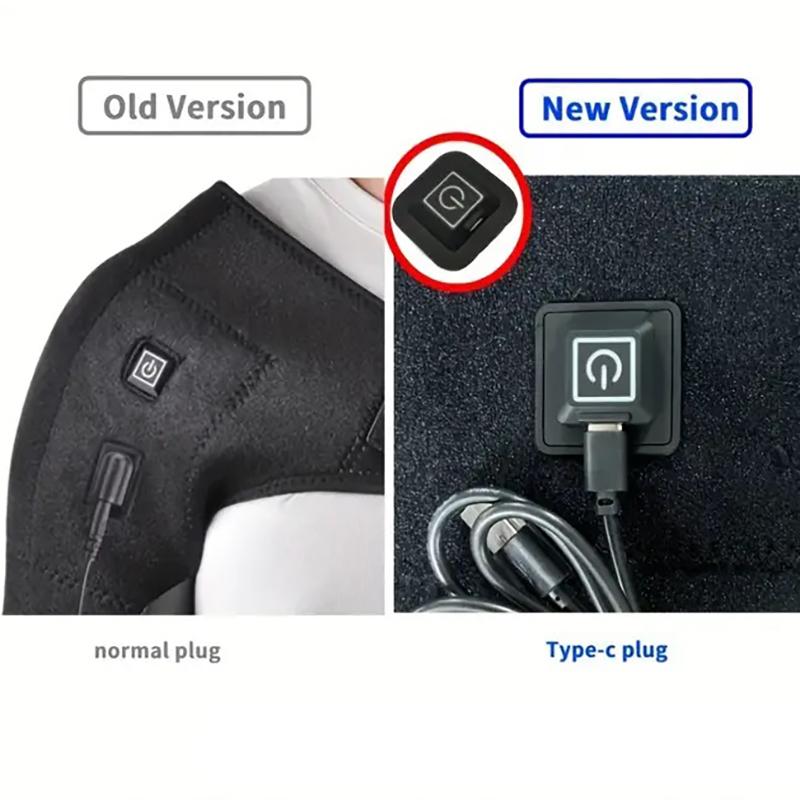 Electric Heated Shoulder Strap USB Powered 3 Temperature Adjustable Support for Pain Relief