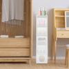 Narrow Storage Cabinet for Bathroom, 5-Tier Tall Standing Organizer with Adjustable Shelves, PP Storage Unit for Small Spaces