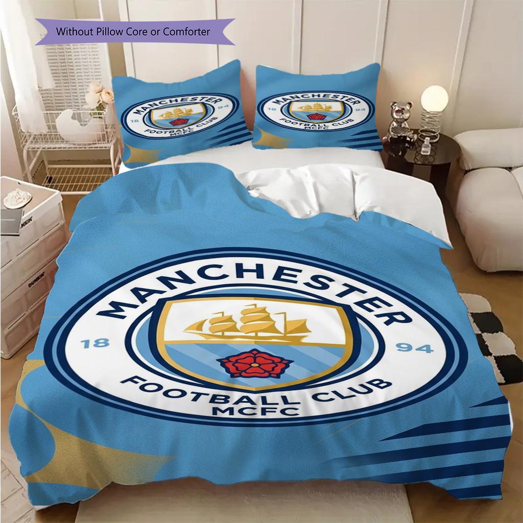 Biancheria da letto Heritage Manchester City (1 * copripiumino + 2 * federa, senza nucleo) Copripiumino e federa 2DFlat Morbidi e confortevoli