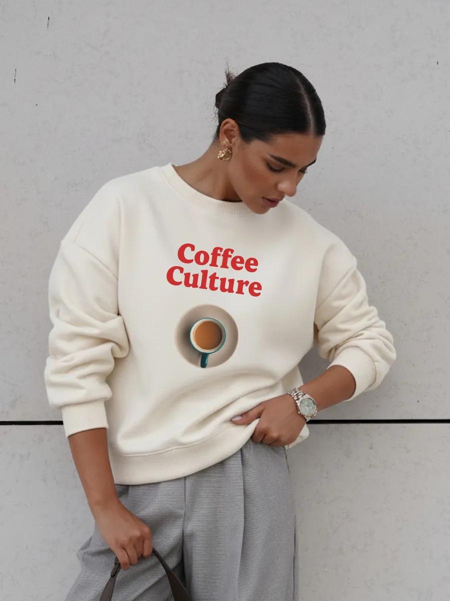 European and American style autumn and winter new fashion personality popular comfortable versatile sweater outerwear top XXXL