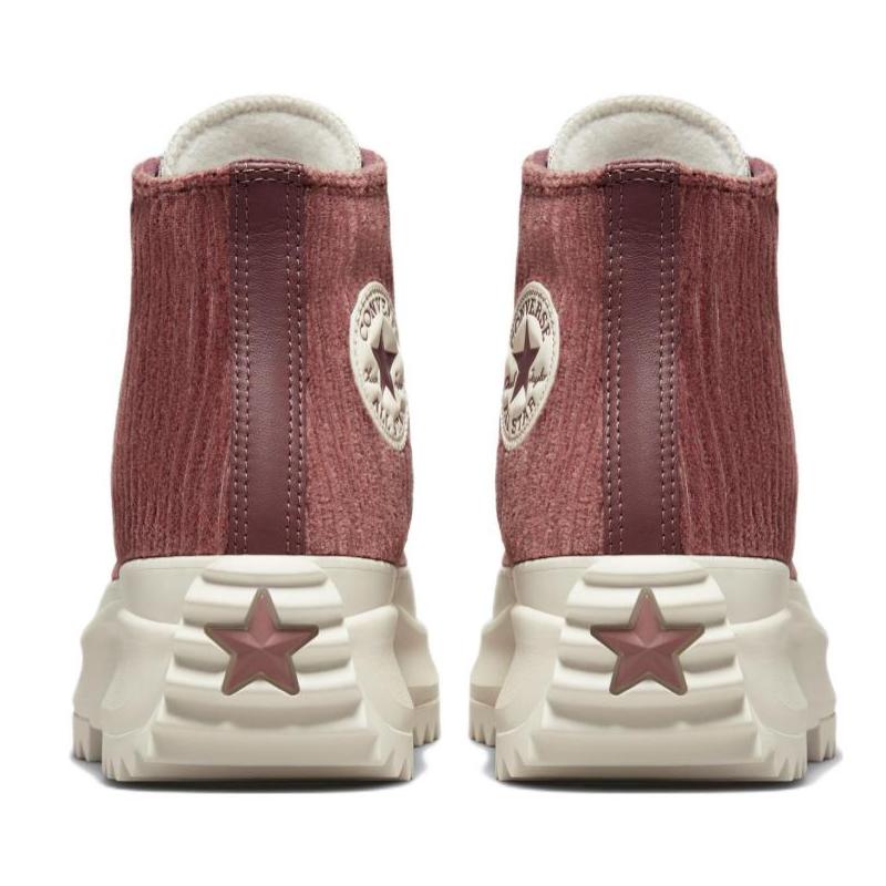Converse Run Star Hike Trendy Comfortable Everyday High Top Espadrilles Unisex Reddish Brown