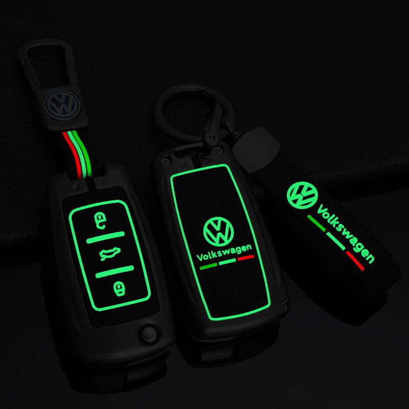 For VOLKSWAGEN VW Zinc Alloy Silica gel Car Key Case Cover For Volkswagen VW Polo Golf Passat Tiguan Beetle Caddy T5 Up Eos Keyc