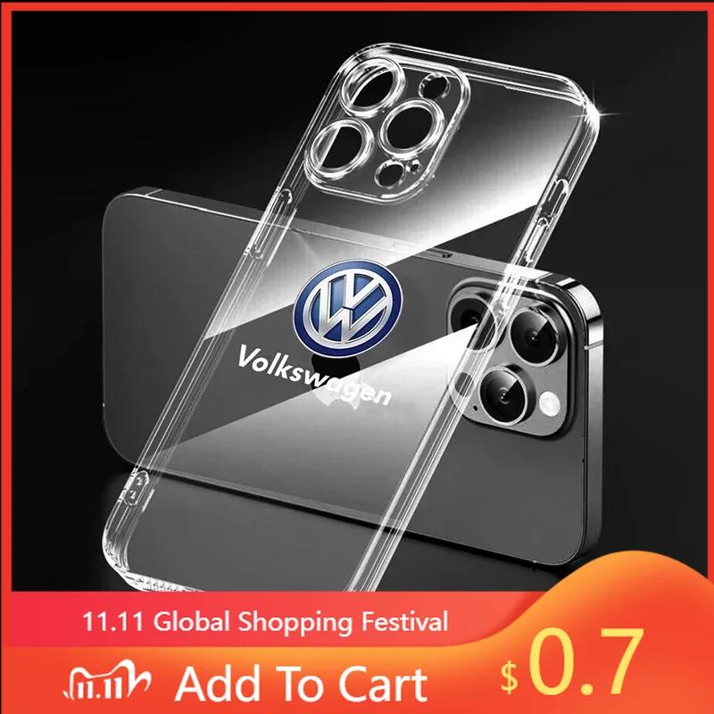 Nové Horké 2025 Nové B6 Pro Volkswagen Módní Logo Auta Průhledný Kryt na Telefon Pro IPhone 11 12 13 14 Pro Max XR X XS SE 7 8 Plus