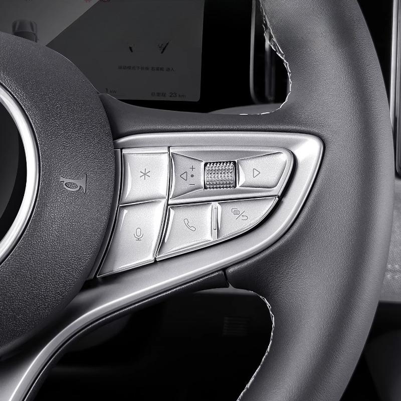 For BYD Dolphin Intelligent Driving Version Steering Wheel Epoxy Key Sticker Anti Scratch Button Protective Interior Accessories
