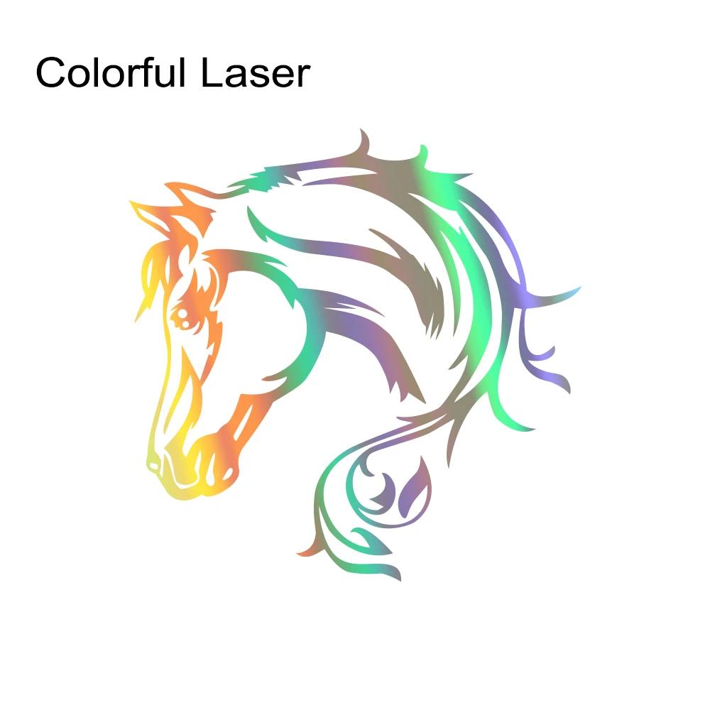 Horse Head Art Sticker Car Stickers Vinyl Decor Decal For Automobile Motorcycle Windows Trucks Bumper Auto Tuning Accessories