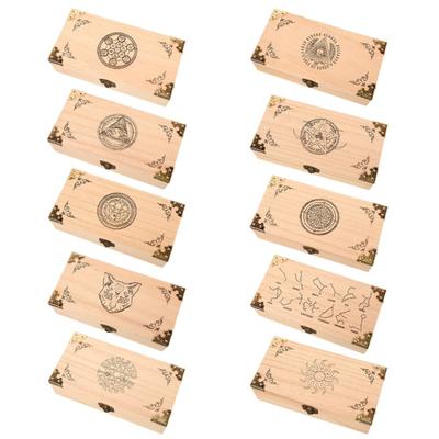 Fashion Wood Playing Card Holder Deck Box Storage Case Organizers Playing Cards Poker Card Box Handcrafts For Men Women