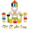Wooden Building Blocks Construction Toy Set Stacking Building Blocks Board Games Preschool Early Edu